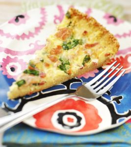 Quiche Lorraine with Brown Rice Cracker Crust Recipe